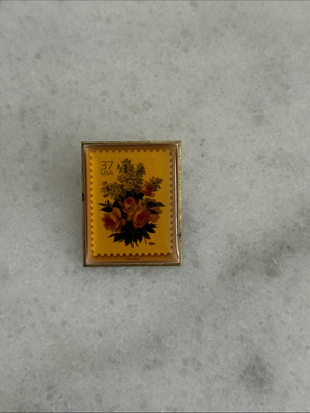 2000’s wedding blossom 37 cent stamp collectible pin